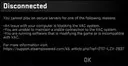 ������ VAC Authentication Error ��� ��� ��������� ���������� ������� VAC.