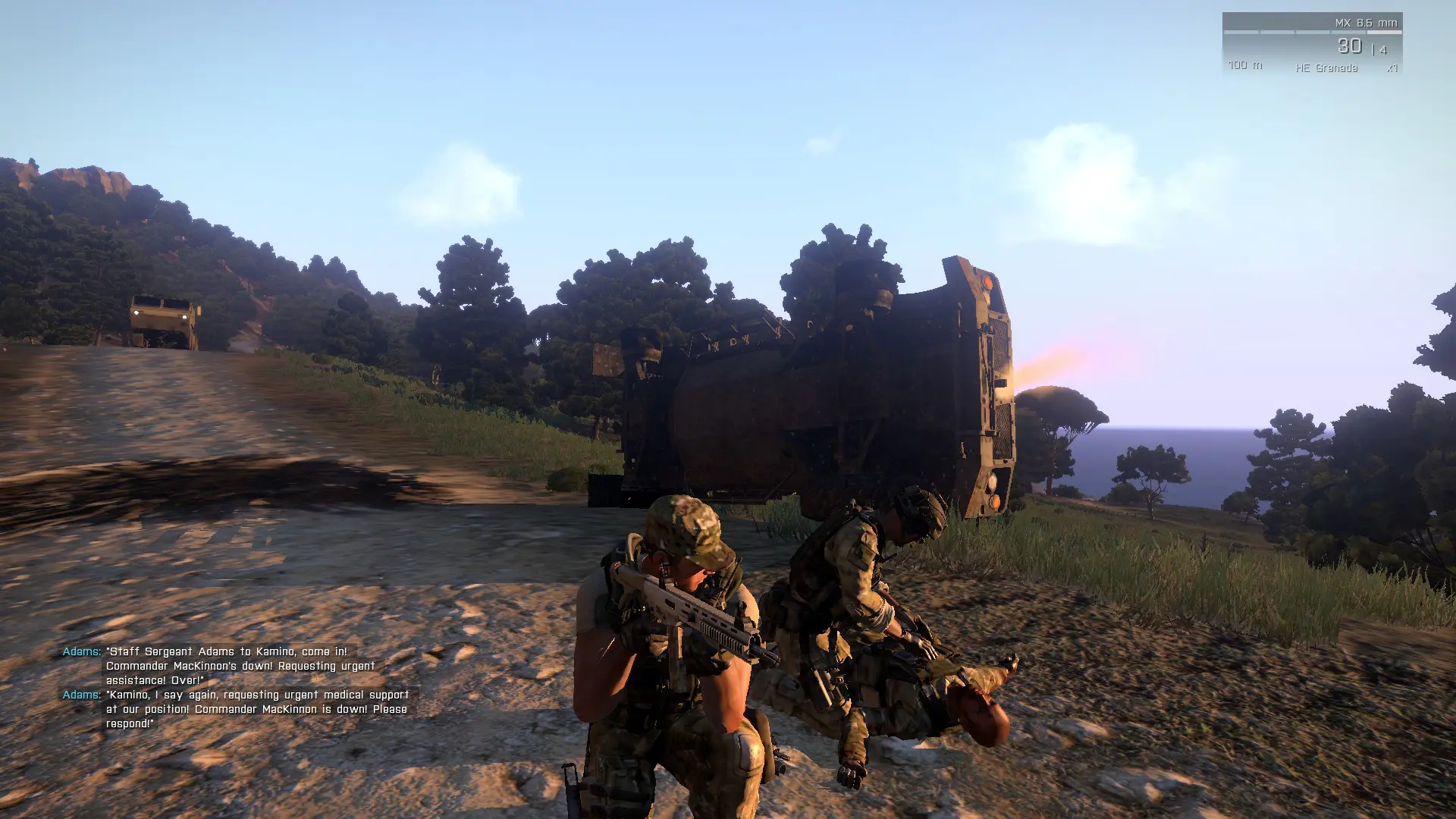 How to create an ambush looking scenario